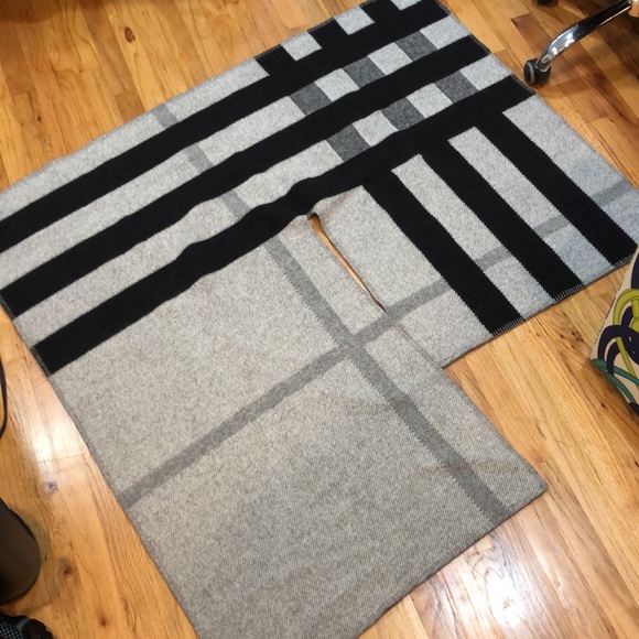 Mega check cape Burberry prorsum collection natural white - Picture 13 of 16